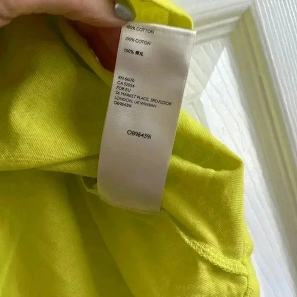 Free People neon green twist tank size S - Picture 5 of 6